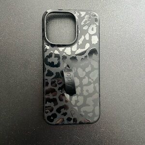 Loopy Phone Case - Black Leopard / Cheetah Print - iPhone 13 Pro